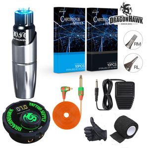 Mast Tour Tattoo Kit Rotary Pen Machine LCD Alimentation pour le maquillage permanent5522878