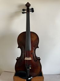Master 4/4 Violin vaste gevlamde esdoorn rug sparren bovenhand gesneden K3761