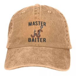 Casquette de Baseball classique à visière, chapeau pare-soleil pour hommes et femmes, maître Baiter, pêcheur drôle, 240116