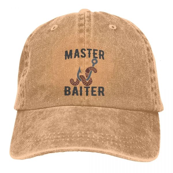 Casquette de Baseball classique à visière, chapeau pare-soleil pour hommes et femmes, maître Baiter, pêcheur drôle, 240116