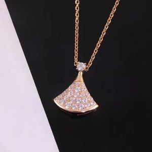 Master ontworpen prachtige retro sieraden Bulgarly Limited ketting Hoge rok ketting vol diamant zilver 18k rose goud hebben origineel logo