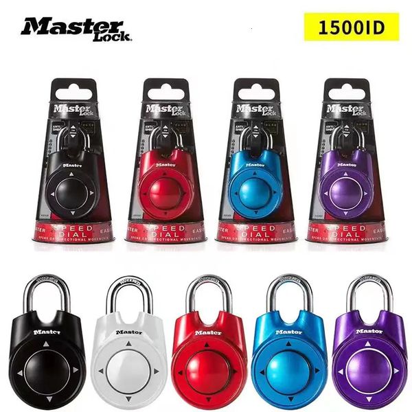 Master Lock 1500id Portable Palle d'échappement Salle Eccluse Gym école Club Cabinet Code combinaison Code de porte de clé de clé directionnelle 231221