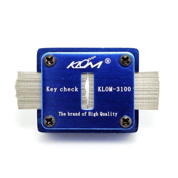 Véritable outil de serrurier KLOM Check Vérificateur de clé vierge KLOM-3100