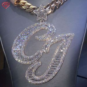 Master Rocks Sieraden Rapper Hip Hop Sterling Sier Iced Out Vvs Moissanite Aangepaste hanger