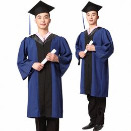 Robe de maîtrise Costume de baccalauréat et casquette Diplômés universitaires Vêtements Robe académique Collège Graduati Vêtements Vêtements L9eT #