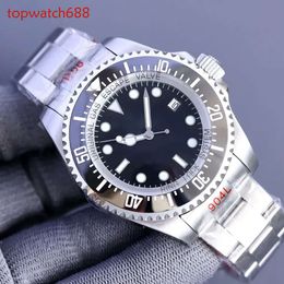 Master Watch Mens Watches 44 mm 2813 Movations Deep Deep Ceramic Sea-Dweller Sapphire Cystal Classe inoxydable Automatique Mécanique grand cadran grand Corps Usure