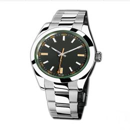 Master relógios esportivos masculinos vidro verde 2813 mecânico movimento de corrente automática caixa de aço inoxidável206j