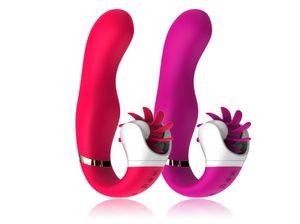 Masturbatie Roterende Elektrische Lik Tongmassage Orgasme Vibrator Clitoris Stimulatie Roller Vibrator Speeltjes voor Vrouwen ooC7141330