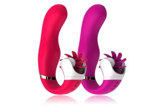 Masturbation rotation électrique lécher la langue massage orgasme vibrateur clitoris stimulation vibratrice rouleau toys pour femmes ooc7764667