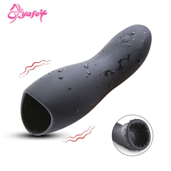 Masturbateur automatique pour homme, tasse noire, vibrateur à 10 vitesses, entraîneur de retard, masseur, stimulation du gland, plus de 18 jouets sexuels pour adultes pour hommes