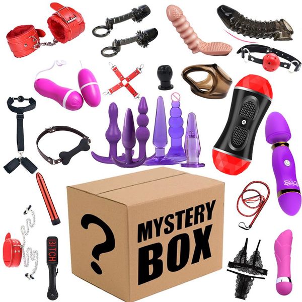 Masturbateur Eroticos Bdsm Bondage Lucky Bag Surprise Mystery Box jouets sexy pour femmes hommes Couples jeux pour adultes Accessoires Shop261s