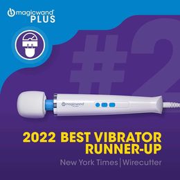 Masturbator Sex Toy Authentic Magic Wand Massager plus HV-265 Vibrator plug-in variabele snelheid met flexibele nek zachte siliconenkop en ultra-krachtige motor O51F