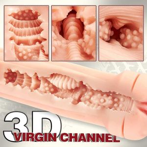 Masturbator seksspeelgoed trillende mannelijke beker met 10 trillingsmodi 3D realistische textureerde vagina pocket pussy voor man masturbatie tivino afneembaar 2fj8