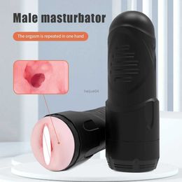 Masturbadores Masturbador masculino automático para hombres, vibración, Garganta Profunda, mamada, taza de masturbación, máquina sexual, Juguetes sexuales para adultos para hombres, pene
