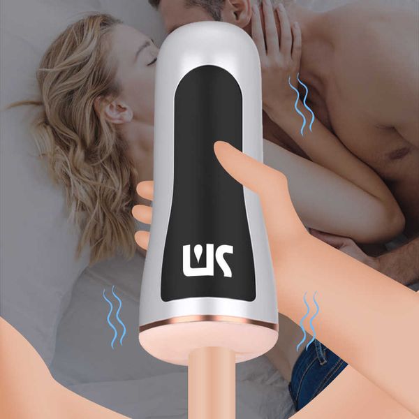 Masturbadores Automático MasturbatorCup para hombres Vagina Masturbación Mamada Coño masturbadores Adultos Juguetes sexy Máquina de sexo de 10 velocidades para hombres L230228