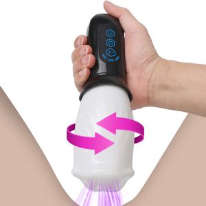 Masturbators Automatische Roterende Kunstkut Spikes Nep Mond Vibrators Voor Mannen Eikel Zuigen Penis Trainer Cock Exerciser Orale Seksspeeltjes 221116