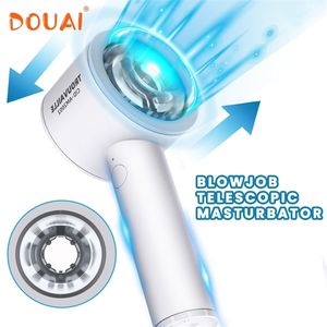 Masturbators Automatic Telescopic Male Masturbator Cup Real Vaginal Vibrator Adult Goods Blowjob Oral Pussy Stimulator Sex Toys For Men 18 230811