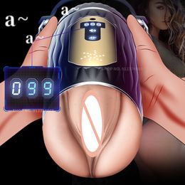 Masturbateurs Compter Masturbation Masculine Coupe Oral Vagin Silicone Pocket Pusssy Outil Sexuel Adulte Fellation Machine Sex Toy pour Homme Mastubateurs 230314