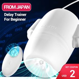 Masturbators Draimior afstandsbediening Glans Vibrator Penis Trainer Sex Toys for Men Massager vertraging blijvende stimulator 230404