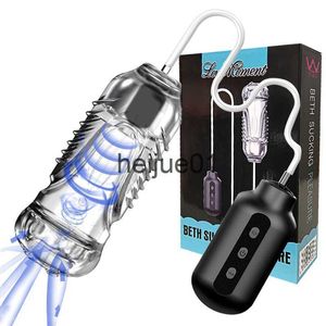 Masturbateurs Électrique Mâle Masturbateur Coupe Pour Hommes Sucer Vibrateur Pénis Stimulation Réaliste Vagin Chatte Fellation Oral Adulte Sex Toys Outil x0926