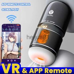 Masturbators GALAKU Bluetooth Volautomatische Orale Vagina Mannelijke Masturbator Pijpen Kut Sex Machine APP Masturbatie Cup Speeltjes voor Mannen x0926 x0927