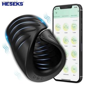 Masturbators heseks mannelijke masturbator penis training vibrator met app -controle vertraging cock ring echels seksspeeltjes voor mannen 18 l230518