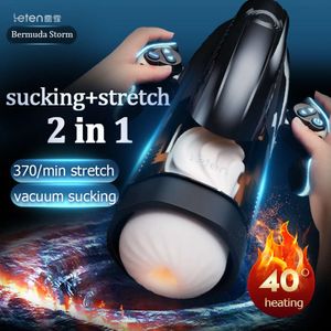 Masturbators Leten STORTEN-PRO Hoge Snelheid Automatische Stak Zuigen Verwarming Kunstkut Machine Vagina Masturbatie Speeltjes Voor Mannen