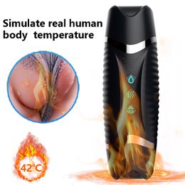 Masturbators mannelijke masturbatie elektrische automatische vibrator stemverwarming vagina puss pijpbeurt masturbator cup voor volwassen 18 mannen penis trainer 230811