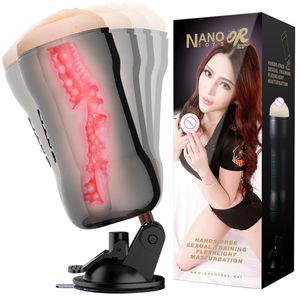 Masturbateurs Homme Masturbateur Coupe Vagin Vide Poche Vraie Chatte Dispositifs De Masturbation Rotation Main Libre Aspiration Masturb Sex Toy Pour Hommes 221116