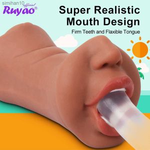 Masturbateurs Jouets Sexuels Masculins 3 En 1 Masturbateurs Vagin Pour Hommes Réaliste Vaginal Vraie Fille Bouche Fellation Poche Chatte Marchandises Pour Adultes Masturbation L230518