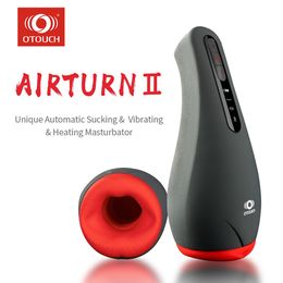 Masturbators OTOUCH Kunstkut Vibrator voor Mannen Kut Automatische Verwarming Zuigen Orale Sex Cup Volwassen Intieme Speelgoed Pijpbeurt Machine 230719