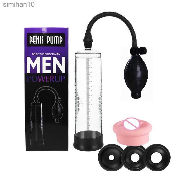 Masturbateurs Penis Pomp Pompe à vide Voor Penis vergroting Male Enhancement Big Erectie Cock Pomp Masturbateur Pénis sex toys pour homme L230518