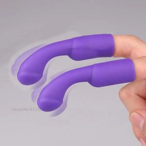 Masturbateurs Réutilisable Doigt Manches G Spot Électronique Vibrateur Doigt Jouets Sexy Masturbateur Massage Clit Stimuler Sex Toys Pour Couples 231101