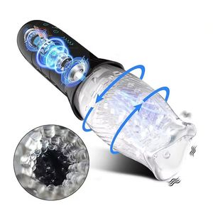 Masturbators Roterende Automatische Trillingen Mannelijke Masturbatie Penis Vibrator Echte Orale Sex Flash Vertraging Masturbatie Goede Mannelijke Speelgoed 230711