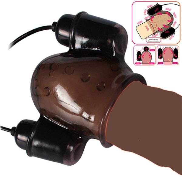 Masturbateurs Sex Toy pour hommes Masseur de pénis rechargeable avec 2 capuchons Masturbateur masculin Retarder Produits d'entraînement durables Vibromasseur de gland pour hommes 230925