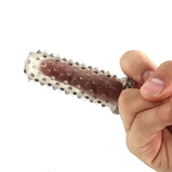 Masturbateurs jouets sexuels pour femme préservatifs de doigt réutilisables stimulateur de Clitoris manchon de pénis préservatif vagin jouets de Masturbation
