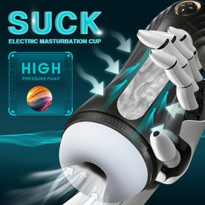 Masturbators zuigen mannelijk automatisch vibrerend verwarming orgasme sexy machine masturbatie cup pussy echte pijpbeurt sex speelgoed voor mannen 221130