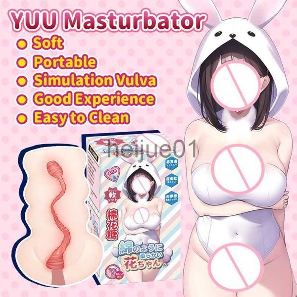 Masturmateurs Yuu Masturbator Men Artificiel Vagin Pocket Pocy Male Masturbation Cup Soft Sex Toys for Man Oneahole Anime Penis Trainer X0926