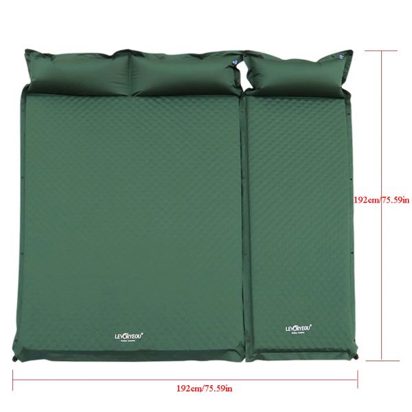 Tapis 13 personnes épais 5 cm matelas autogonflable automatique coussin tente tapis de Camping lit confortable chauffage déjeuner repos touristique