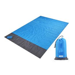 Tapis 200x210 cm tapis de plage imperméable portable pliant Camping tapis en Nylon matelas léger tapis de pique-nique en plein air tapis de plage de sable