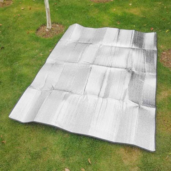 Estera de Camping impermeable de 3,5 MM, manta de Picnic, colchón de playa, almohadilla para dormir, estera de espuma EVA de papel de aluminio, huella de tienda al aire libre