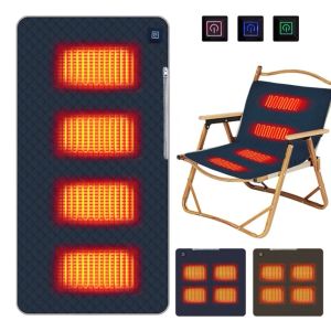 Tapis 3 niveaux de chaleur Sièges de stade chauffants Coussin de sièges chauffants extérieurs Rechargeable pour stade d'hiver Sports de plein air intérieurs Plage