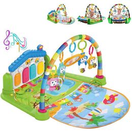 Mat Alfombra Bebe PlayMat Musical Mats Kick Play Piano Gym Games Infant Rug Carpet Baby Toy 210402
