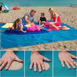 Tapis de plage résistant au sable, 200X200cm, imperméable, léger, pour pique-nique, camping, voyage, randonnée, sport
