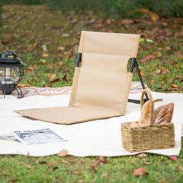 Tapis de Camping à dossier pliant, sièges de stade respirants, support en alliage d'aluminium, sièges de blanchisseur, coussin pour Camp de plage