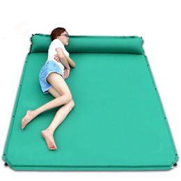 Mat Cs0333 – matelas auto-ajustable automatique élargi de 160cm, coussin d'extérieur 190x160x3.5cm, grand espace, tapis de Camping pour 2 personnes