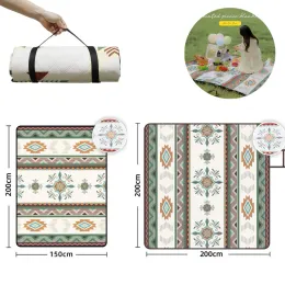 Mat Etnische Stijl Tuin Gazon Deken Opvouwbaar Pad Draagbare Waterdichte Camping Tent Matras 210D Oxford Doek voor Strand Park Reizen