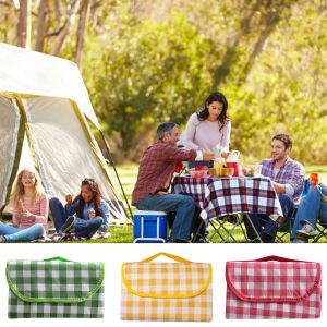 Mat pliable Portable Picnic Mat imperméable Tissu oxford Oxford Paper de pique-nique Pamotage Humidité épaississant Léger pour la randonnée en camping