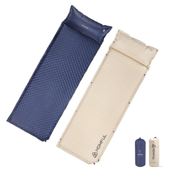 Tapis Homful/hitorrandonnée tapis de couchage Iatable tapis de Camping avec oreiller matelas d'air coussin sac de couchage canapés d'air canapé Iatable