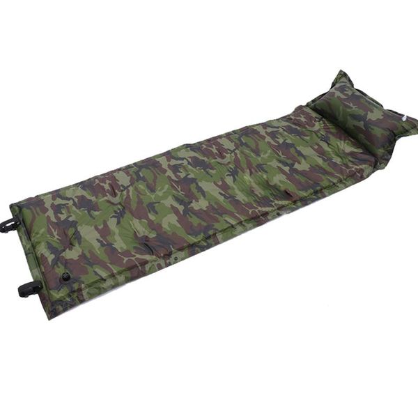 Colchoneta autoinflable para acampar, cama para dormir, almohada inflable, colchón + bolsa, almohadilla para acampar, Picnic, colchoneta de playa, colchón de aire